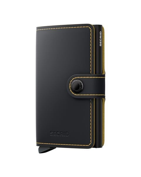 Secrid Wallets Black Ochre Secrid Miniwallet Matte Leather