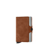 Secrid Wallets Cognac-Silver Secrid Twin Wallet Vintage Leather