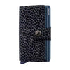 Secrid Wallets Giraffina Blue Secrid Miniwallet  Flocked Leather