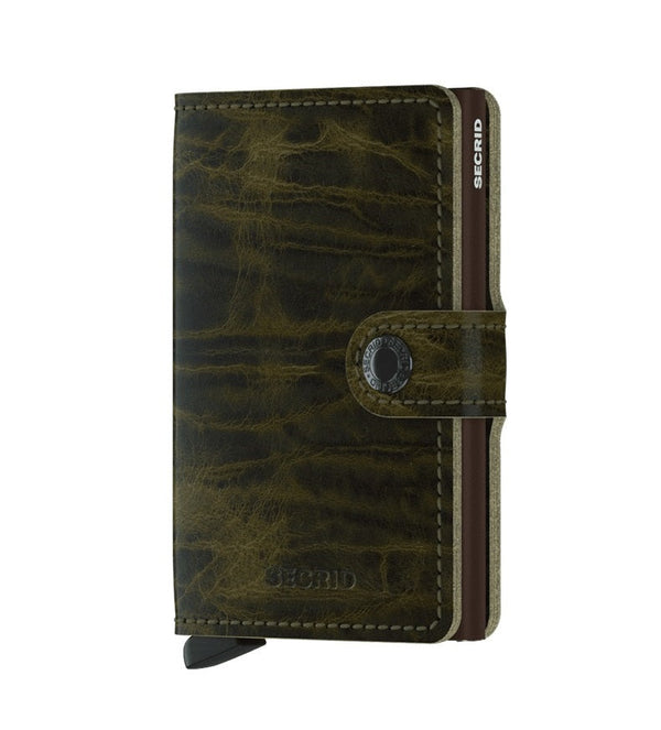 Secrid Wallets Olive Secrid Miniwallet Dutch Martin Exclusive Leather