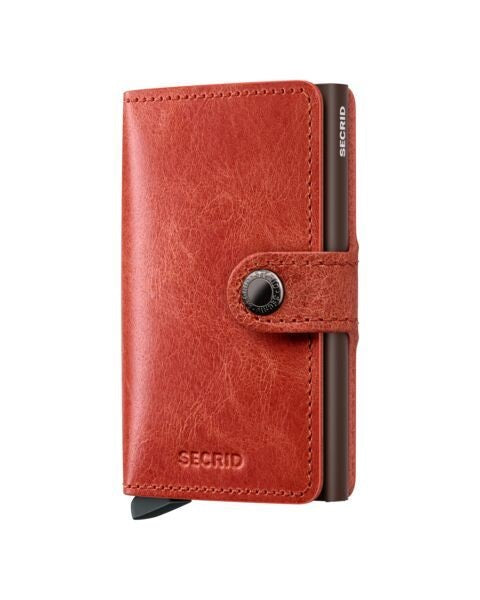 Secrid Wallets Orange Secrid Miniwallet Vintage Leather