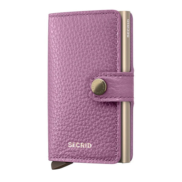 Secrid Wallets Orchid Secrid Miniwallet Pebble Leather