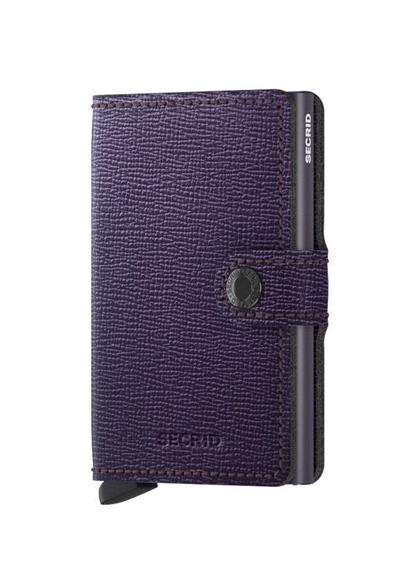 Secrid Wallets Purple Secrid Miniwallet Crisple Leather