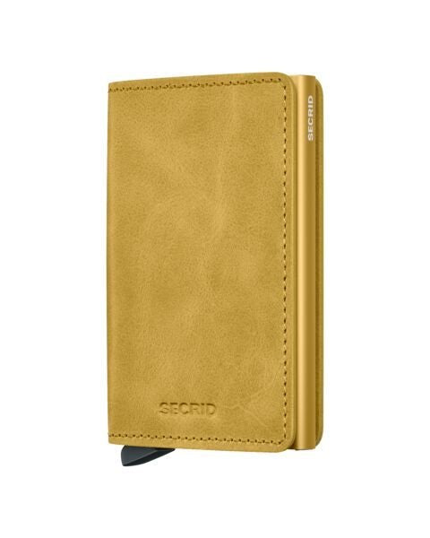 Secrid Wallets Yellow Secrid Slimwallet Vintage Leather