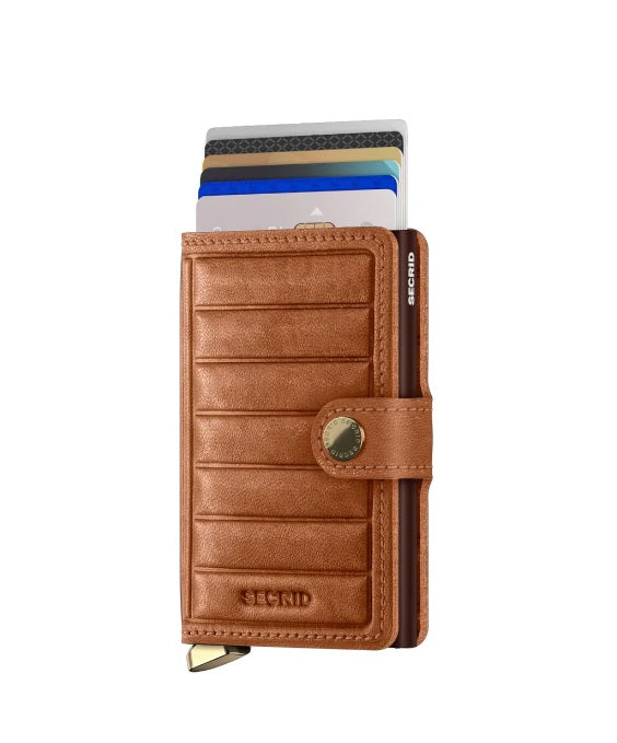 Urban Traveller & Co. Secrid Premium Miniwallet Emboss Lines Cognac